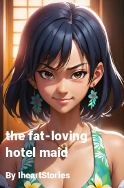 Book cover for The fat-loving hotel maid, a weight gain story by IheartStories